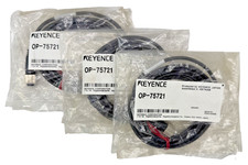 Lot of 3x Keyence OP-75721 Connector Cable M12 Straight 2m PVC