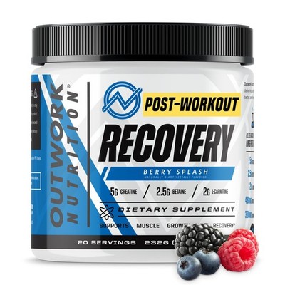 Outwork Nutrition Post Workout Recovery Powder - Creatine Monohydrate, KSM-66...