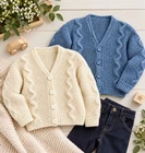 Aran Cardigan Knitting Pattern for Boys and Girls 22-30"      161