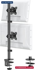 MOUNT PRO Vertical Dual Monitor Mount, Stacked Monitor Stand for 2 Computer S...