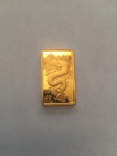 Pamp Year of the Dragon 2023 5g gold bar Pre-owned 4324.57 per troy oz