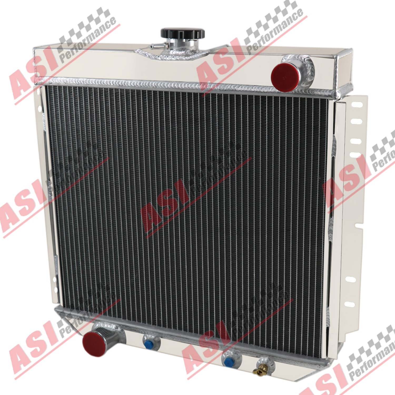 4ROW Aluminum Radiator Fit 69-70 Ford Mustang,70-77 Maverick,Mercury Cougar thumbnail 2