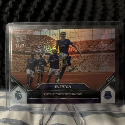 Everton FC Orange Foil /25  First Victory In Hill Dickinson Stadium 