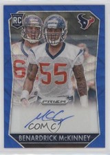 2015 Panini Prizm Rookie Signatures Blue Wave 2/125 Benardrick McKinney Auto 3y4