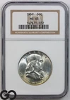 1957 Franklin Half Dollar, Nice Cartwheel Mint Luster, NGC MS 65 ** Gorgeous!