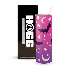 Hogg 20 oz Halloween Travel Mug, Bat Tumbler, 20 Insulated 20 Ounces, Bats