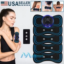 1~5Pack Electric EMS Neck Back Mini Massager Cervical Massage Patch Stimulator