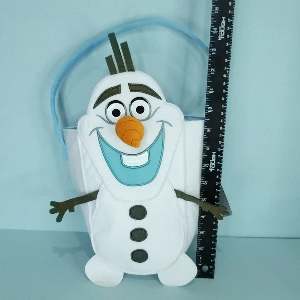 Niños Disney Frozen Olaf Gorro Invierno Sombrero Talla Única y Fieltro Bolso de Viaje Cartera Nuevo Foto 4 de 4
