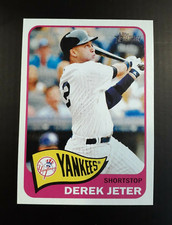 2014 Topps Heritage #433 DEREK JETER  Action Image Variation Yankees HOF