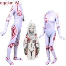 Costume cosplay anime Deadman Wonderland Shiro tuta tuta magra Halloween