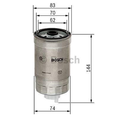 Fuel Filter Bosch Fits Hyundai i30 i40 Santa Fe Kia Sorento Venga Rio Carens - Picture 6 of 12