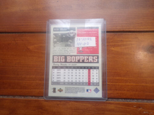 Barry Bonds Upper Deck Big Boppers 406/500 - Picture 2 of 2