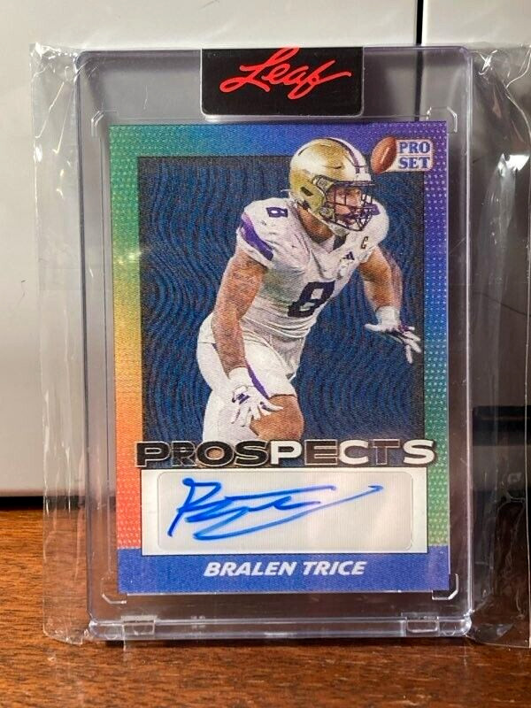 2024 Bralen Trice RC Auto 10/25 Leaf Pro Set Metal - Pro Set Prospects Sealed