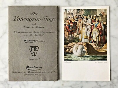 Die Lohengrin-Sage - Wandgemälde aus Schloß Neuschwanstein, Uvachrom-Serie 258