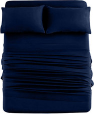 Queen Jersey Sheet Set Luxury 100 Cotton Bed Sheets T-Shirt Sheets All Sea