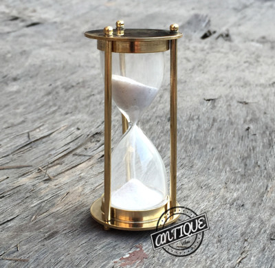 1 Minute,Messing Klein Glas Sand Timer Sanduhr Schreibtisch Küche Vintage Spiel