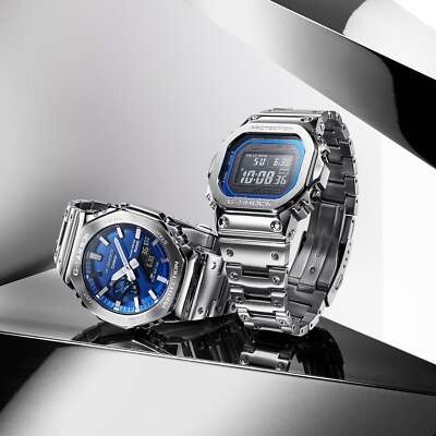 CASIO G-SHOCK （GMW-B5000D-2JF） CASIO G-SHOCK GMW-B5000D-2JF NAVY FACE Full Metal Bluetooth Radio