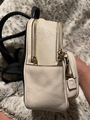 andi coach backpack in chalk F30530 Clover  Balilene It also boasts interior and exterior organization Coach Mini Court Backpack (IM/Chalk)