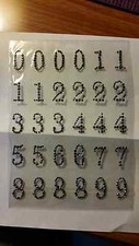 CraftbuddyUS 30pcs AB Black Self Adhesive Number Crystal Rhinestone Gems, 0-9