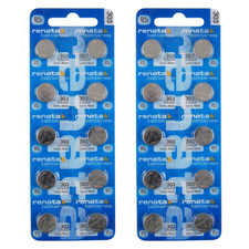 Renata 303 SR44SW 1.55V Silver Oxide Watch 20 Batteries - Made in Switzerland