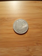Moneta  Rara  10 Lire  1955 - Repubblica Italiana - Spiga/Aratro 