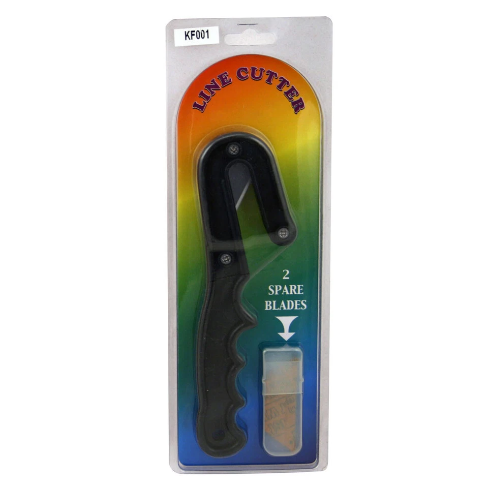 PROMATE Fishing Cable Rope Line Cutter Scuba Dive Snorkeling Knife w/ 2 Spare Blades