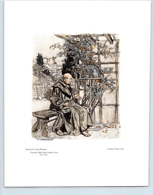 ARTHUR RACKHAM antique print sample (GRAPHICS ARTS YEAR BOOK PLATE ...