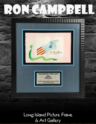 Ron Campbell Original Mixed Media Yellow Submarine Dreadful Flying Glove FRAMED