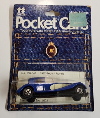 ミニカー TOMICA Bugatti Coupe de Ville 1/80 Mini Car Tomica Blue Box F46 Bugatti Coupe De Ville Made in
