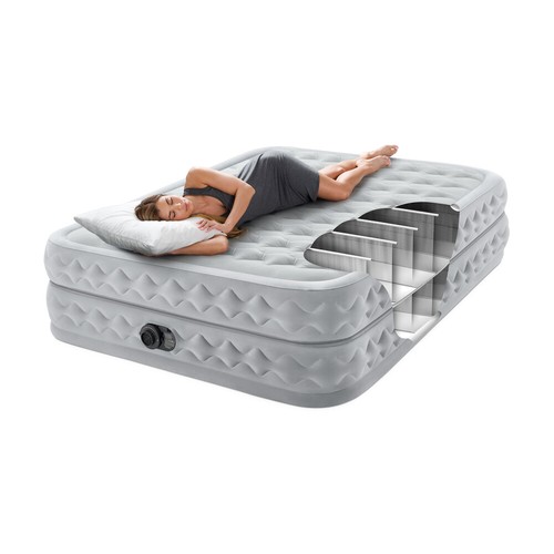Intex Queen Supreme Air-Flow Inflatable Airbed With Fiber-Tech Bip 203x152x51cm - Picture 4 of 6