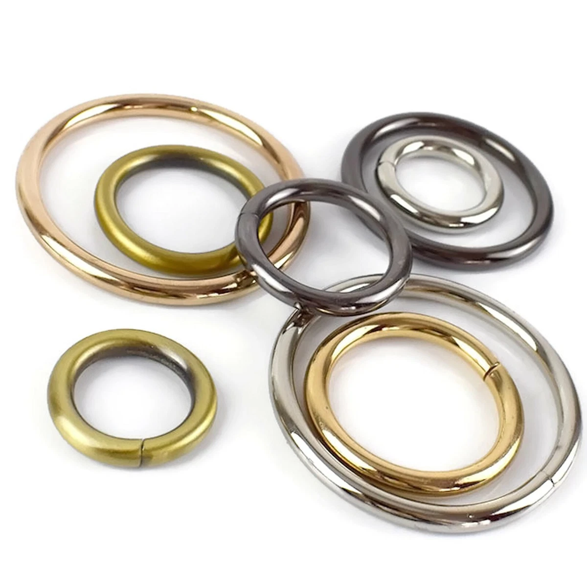 Metal O Rings, steel for straps, collars, bag making, crafts. 20mm