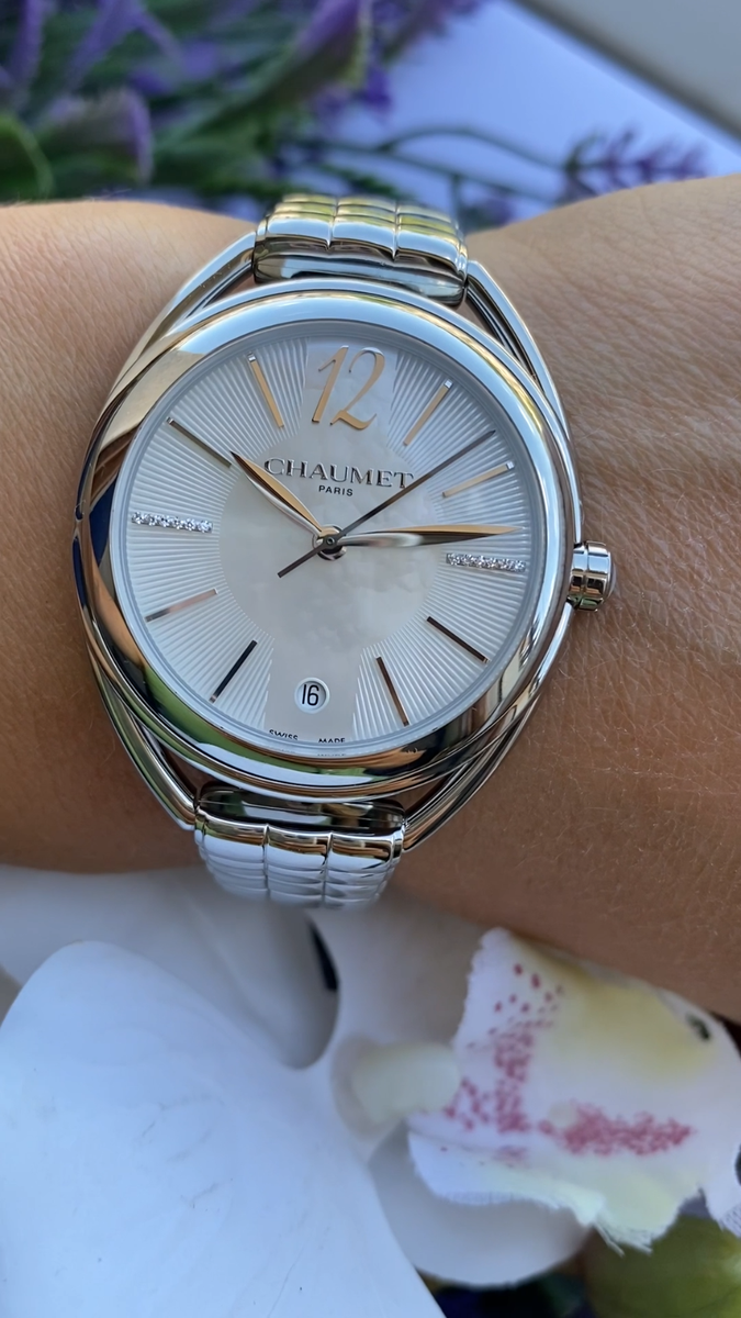 Chaumet Liens De Paris Watch Automatic MOP Dial Diamonds Lady