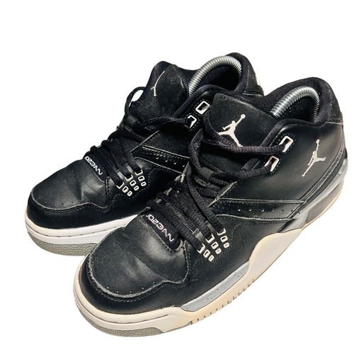 AIR JORDAN FLIGHT 23 NIKE Leather Sneaker Size 7 Youth Black White 317821-011 - Picture 3 of 9