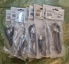 Lot Of 12 NEW BNC Male to BNC Male RG8X Low Loss 6 Foot Coaxial Cables USA 6'