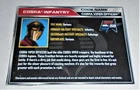 G I JOE File Card I.D. Filecard    2014 Cobra Viper Officer V1  50th Anniversary