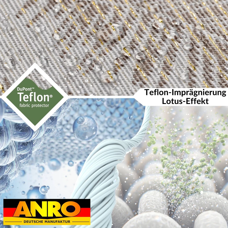 Tischdecke abwaschbar Stoff Tafeldecke Tischtuch Lurex Teflon Fleckenschutz - Bild 4 von 4