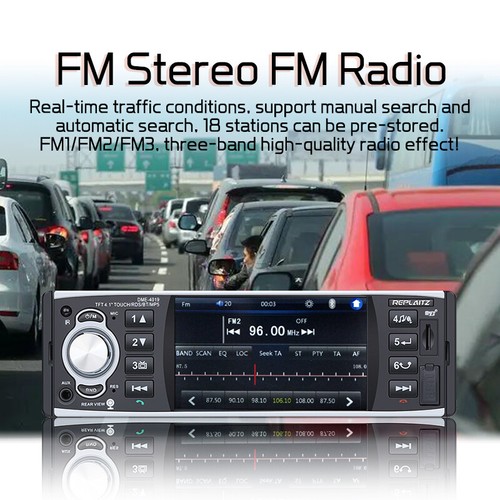 4" Single 1 Din Bluetooth Touch Screen RDS/AM/FM In-Dash Mirror Car Radio Stereo - Picture 10 of 18