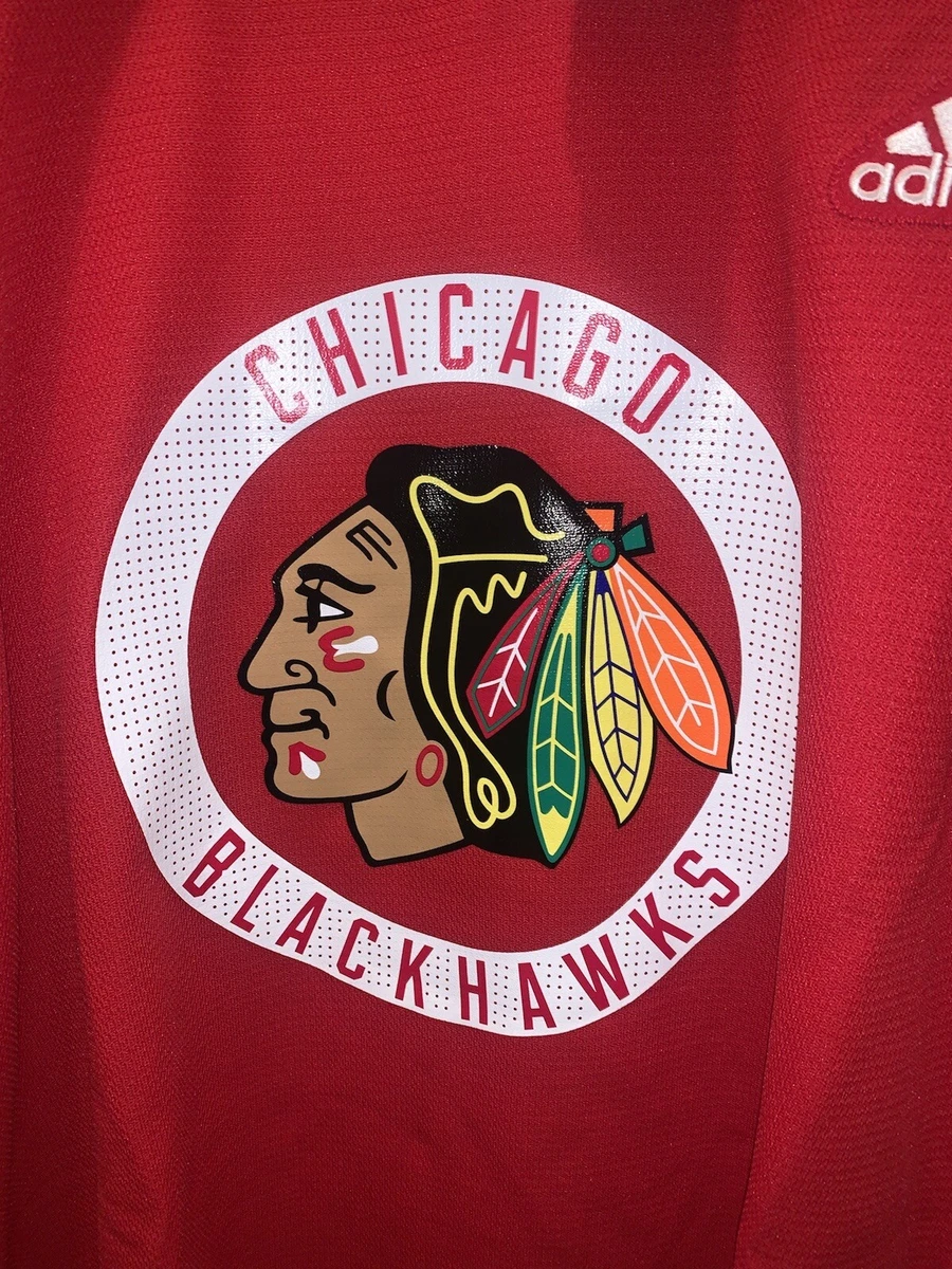 Blackhawks practice hotsell jersey red