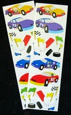 Mrs Grossman Two Sheets Vintage 2x6 inch 'Race Cars' (c-1998-Retired)