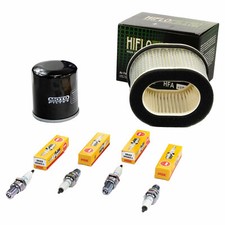 Wartung für Yamaha FZR 1000 EXUP 3LE 1991-95 Set Luftfilter Ölfilter Zündkerzen