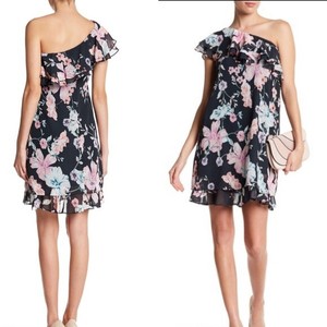 eliza j ruffle one shoulder dress