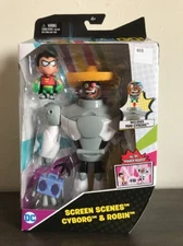 DC Teen Titans Go! Screen Scenes Cyborg & Robin Action Figure