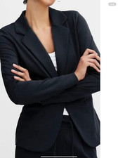 Women's Ichi Navy Blue Ihkate Blazer - Size Small Nwt Rrp £39.99