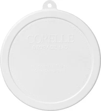 Corelle White Round Plastic Replacement Lid  Cereal Bowl Cover 418-PC 18oz NEW