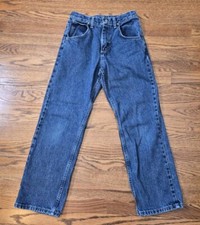 Wrangler Jeans Boys' 14 Regular Blue Straight Adjustable Waist 955BBDR