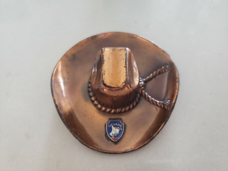 Nevada Vintage Souvenir Cowboy Hat Ashtray