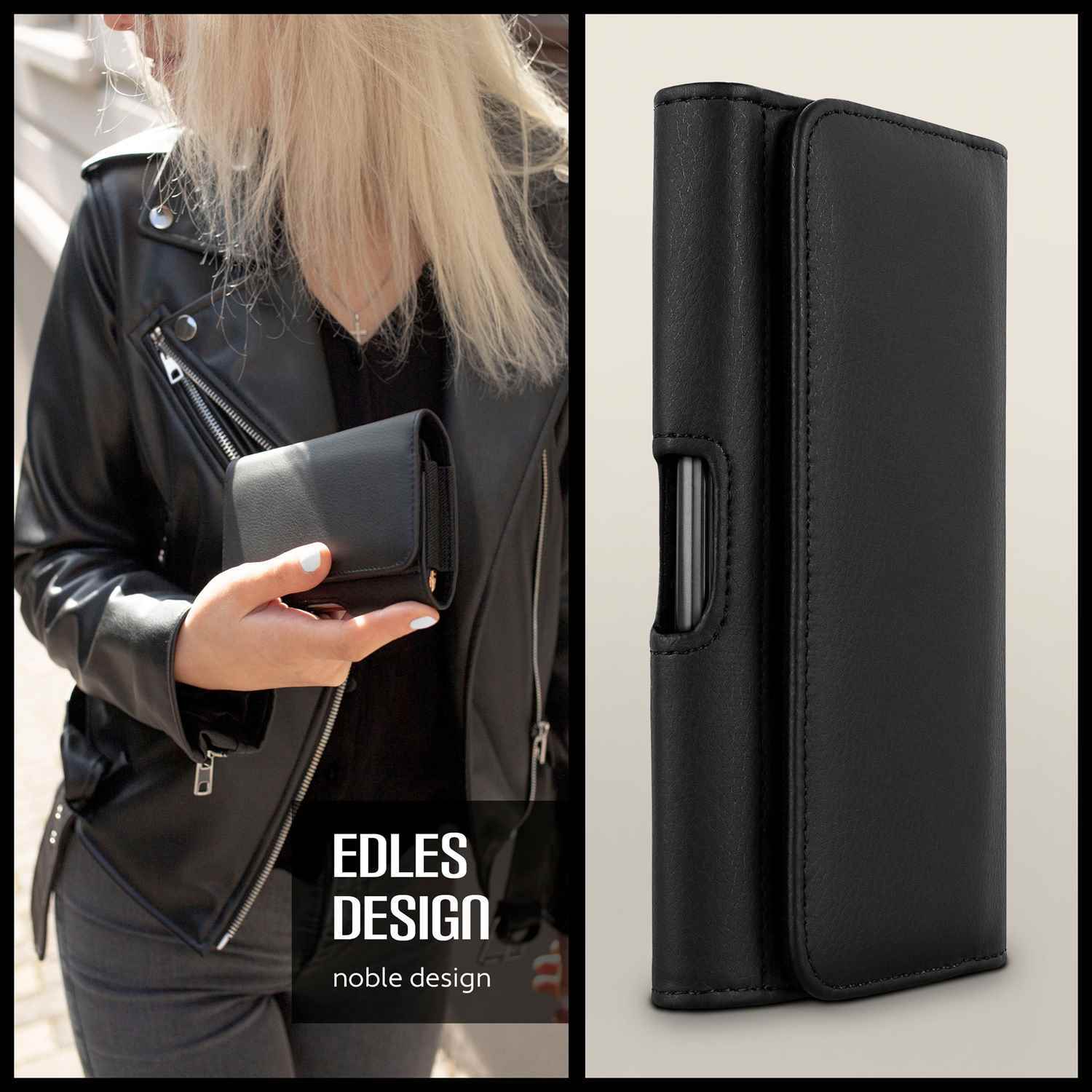 Étui Sac à Bandoulière Pour Ulefone Armor X3 - Housse Protective Avec Boucle De Ceinture Et Dragonne - Noir