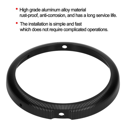 Support de bague ronde pour phare de 7 '' - Support de montage de phare pour moto Keenso(argent Support de bague ronde pour phare de 7 '' - Support de montage de phare pour moto Keenso(argent
