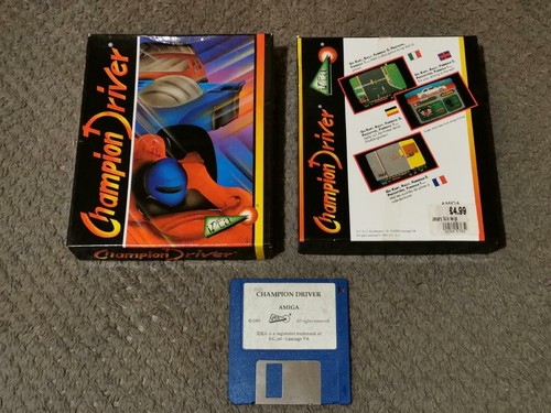 CBM AMIGA GAME CHAMPION DRIVER BY IDEA - BOXED WITH MANUAL - RARE TITLE - TESTED - Picture 2 of 6