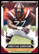 2021 Score Christian Darrisaw RC Virginia Tech Hokies #369